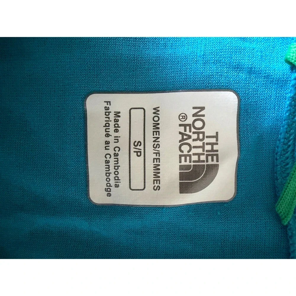 The North Face Womens VaporWick V-Neck Short Sleeve Active Top Blue Small - Picture 4 of 4